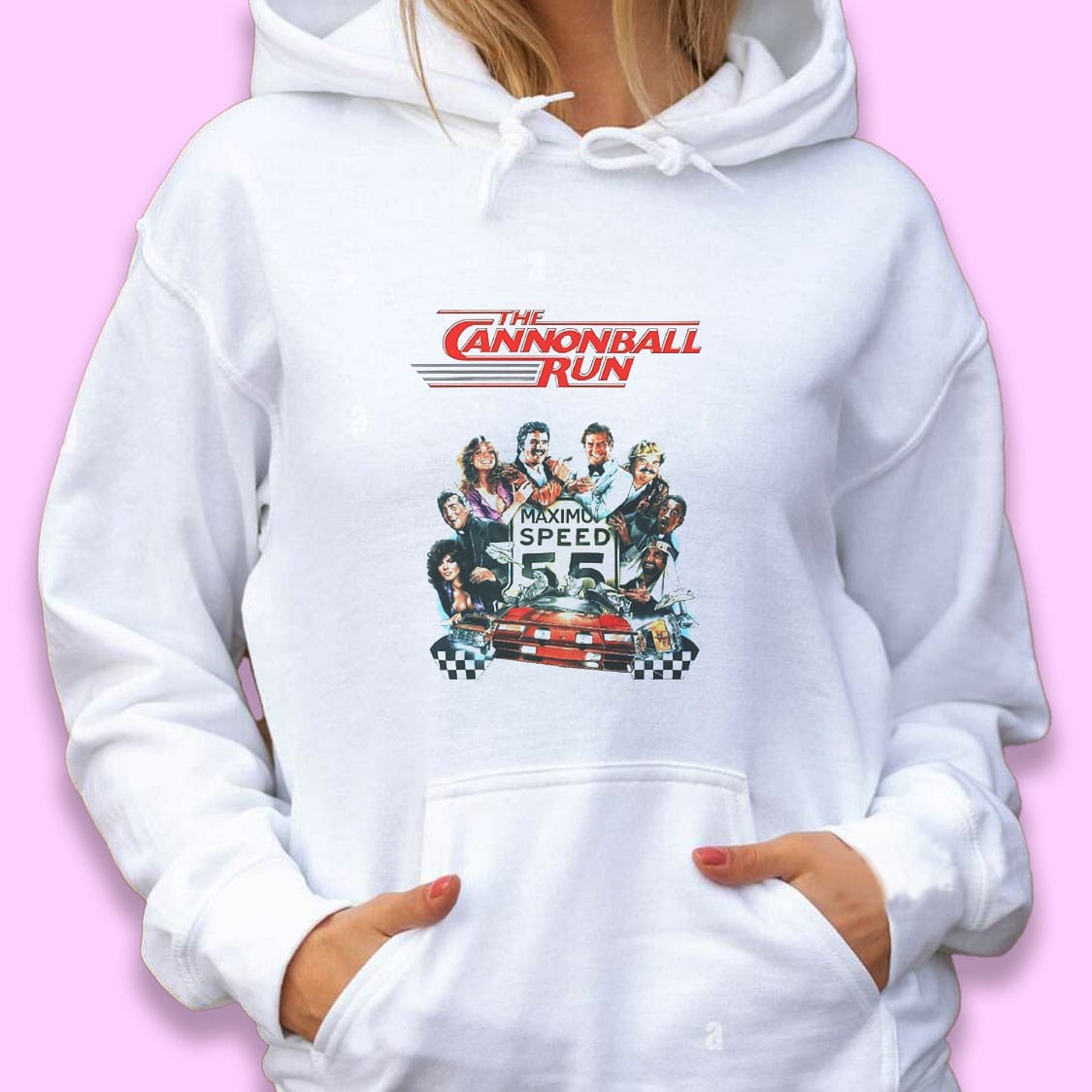 Cannonball Run Movie Poster Retro Nostalgic Trendy Hoodie Cannonball Run Movie Poster Retro Nostalgic Trendy Hoodie