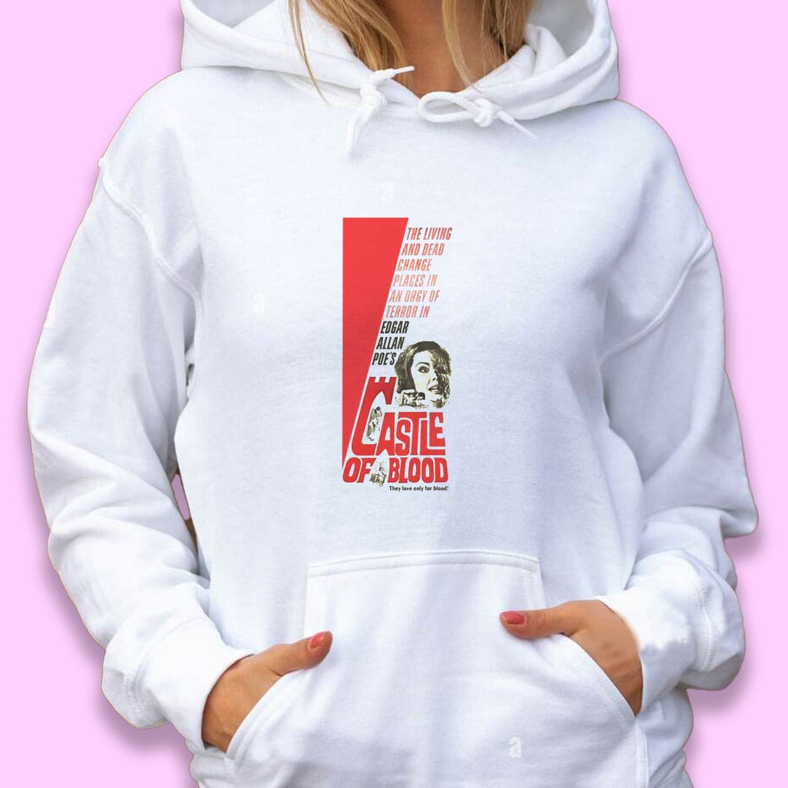 Castle Blood Retro Horror Trendy Hoodie Castle Blood Retro Horror Trendy Hoodie