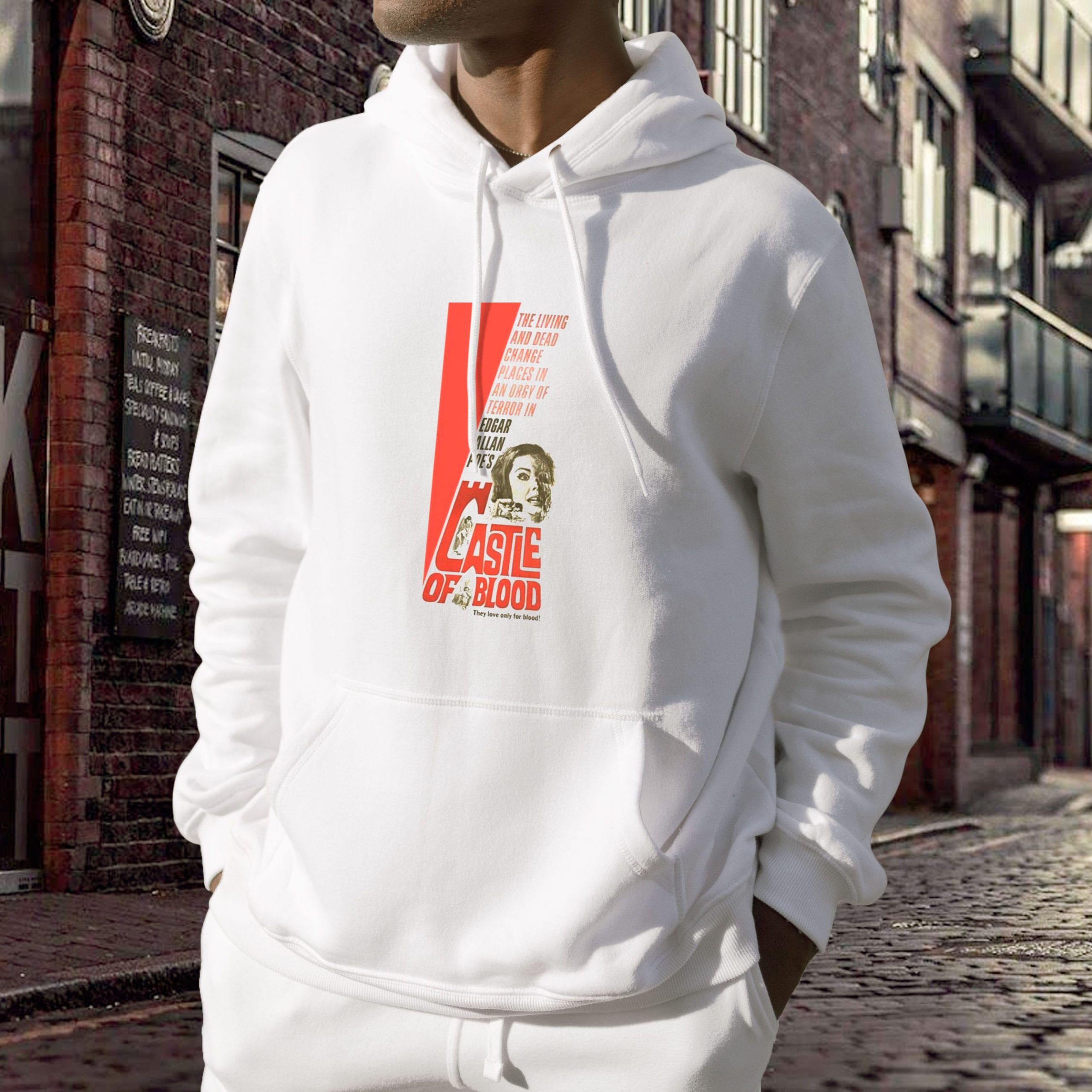 Castle Blood Retro Horror Trendy Hoodie Castle Blood Retro Horror Trendy Hoodie
