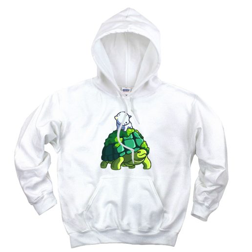 Cat Riding Turtle Cute Hoodie Cat Riding Turtle Cute Hoodie