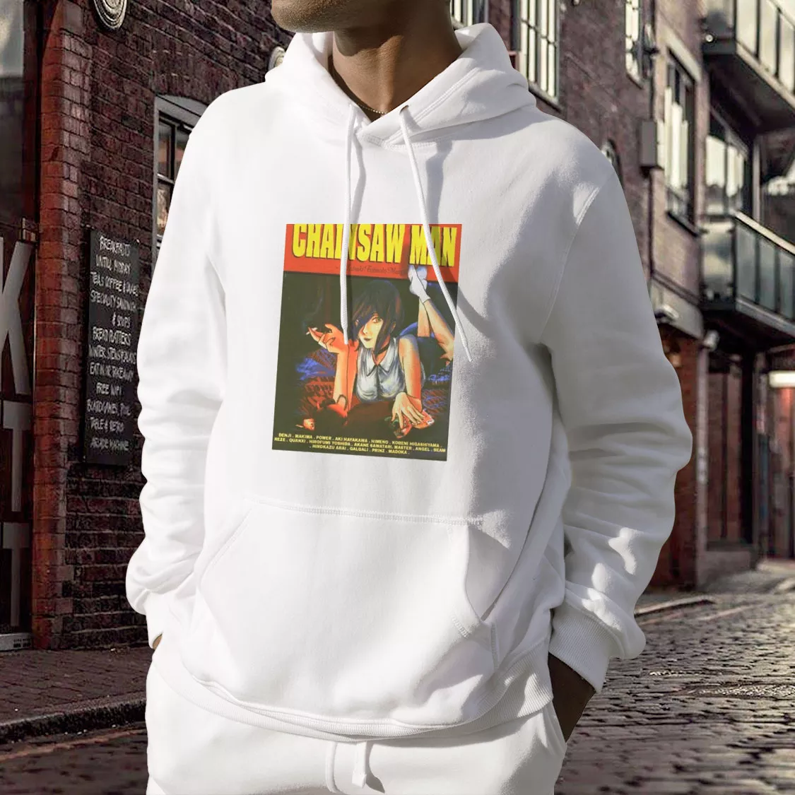 Chainsaw Man Pulp Fiction Thanksgiving Hoodie Chainsaw Man Pulp Fiction Thanksgiving Hoodie