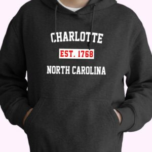 Charlotte Est 1768 North Carolina Vintage Hoodie 4
