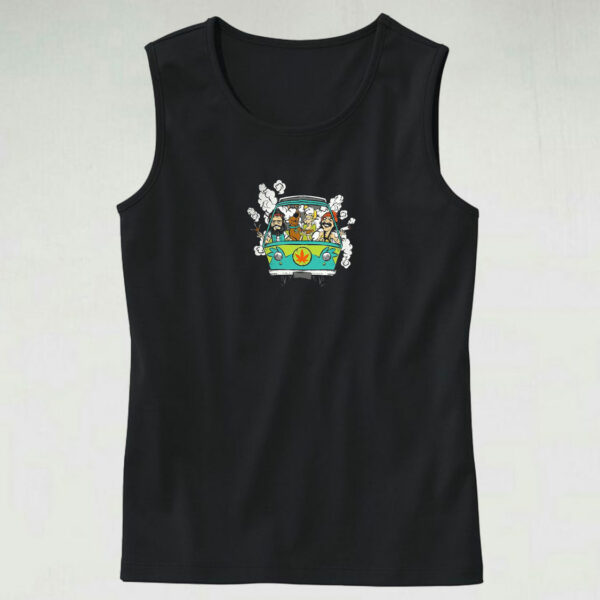Cheech And Chong With Scooby Doo Smoke Tank Top Design
