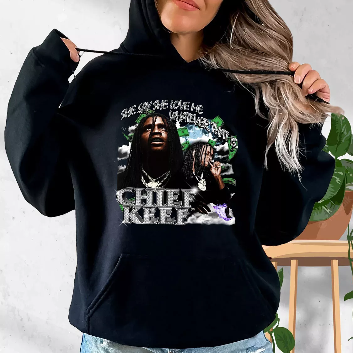 Chief Keef Whatever That Is 90s Retro Classic Hoodie Streetwear Chief Keef Whatever That Is 90s Retro Classic Hoodie Streetwear