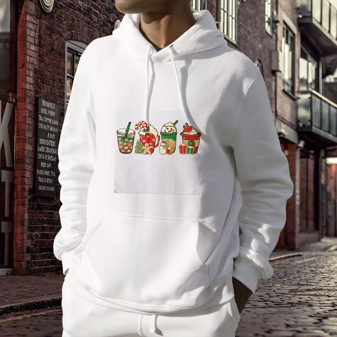 Christmas Snowman Latte Coffee Lover Ugly Christmas Hoodie Christmas Snowman Latte Coffee Lover Ugly Christmas Hoodie