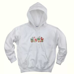 Christmas Snowman Latte Coffee Lover Ugly Christmas Hoodie 4