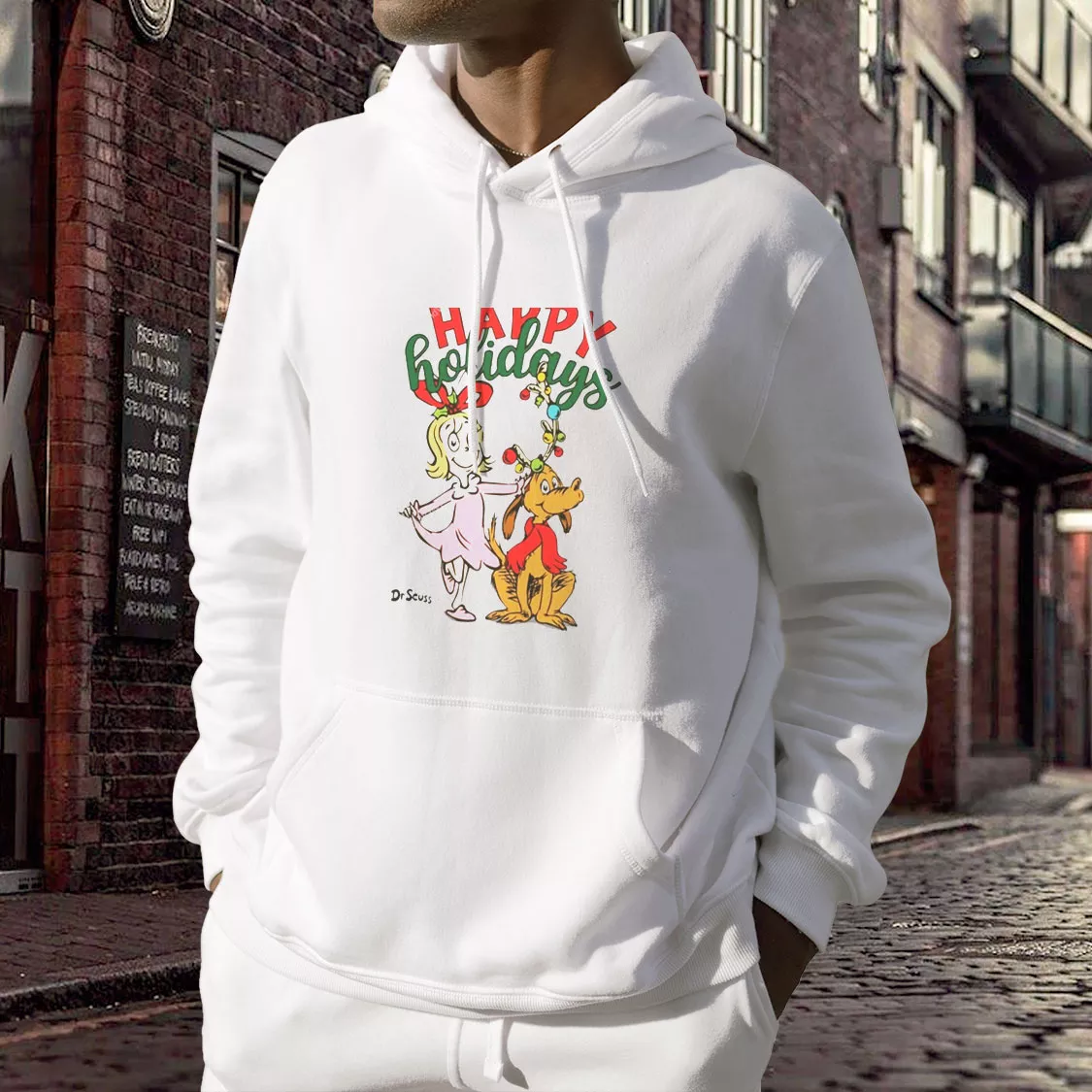 Cindy Lou Happy Holidays Thanksgiving Hoodie Cindy Lou Happy Holidays Thanksgiving Hoodie