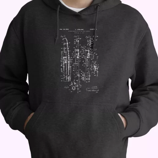 Clarinet Patent Fashionable Hoodie Clarinet Patent Fashionable Hoodie
