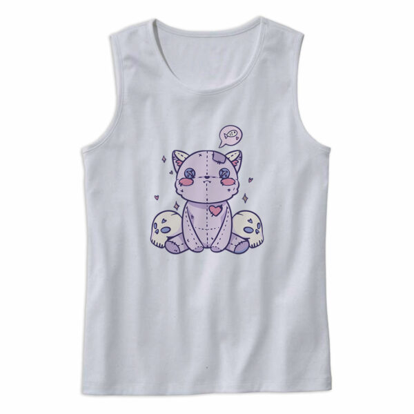 Creepy Cat Cute Tank Top