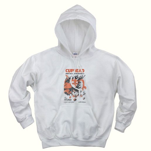 Cuphead Retro Devil Deal Trendy Hoodie Cuphead Retro Devil Deal Trendy Hoodie