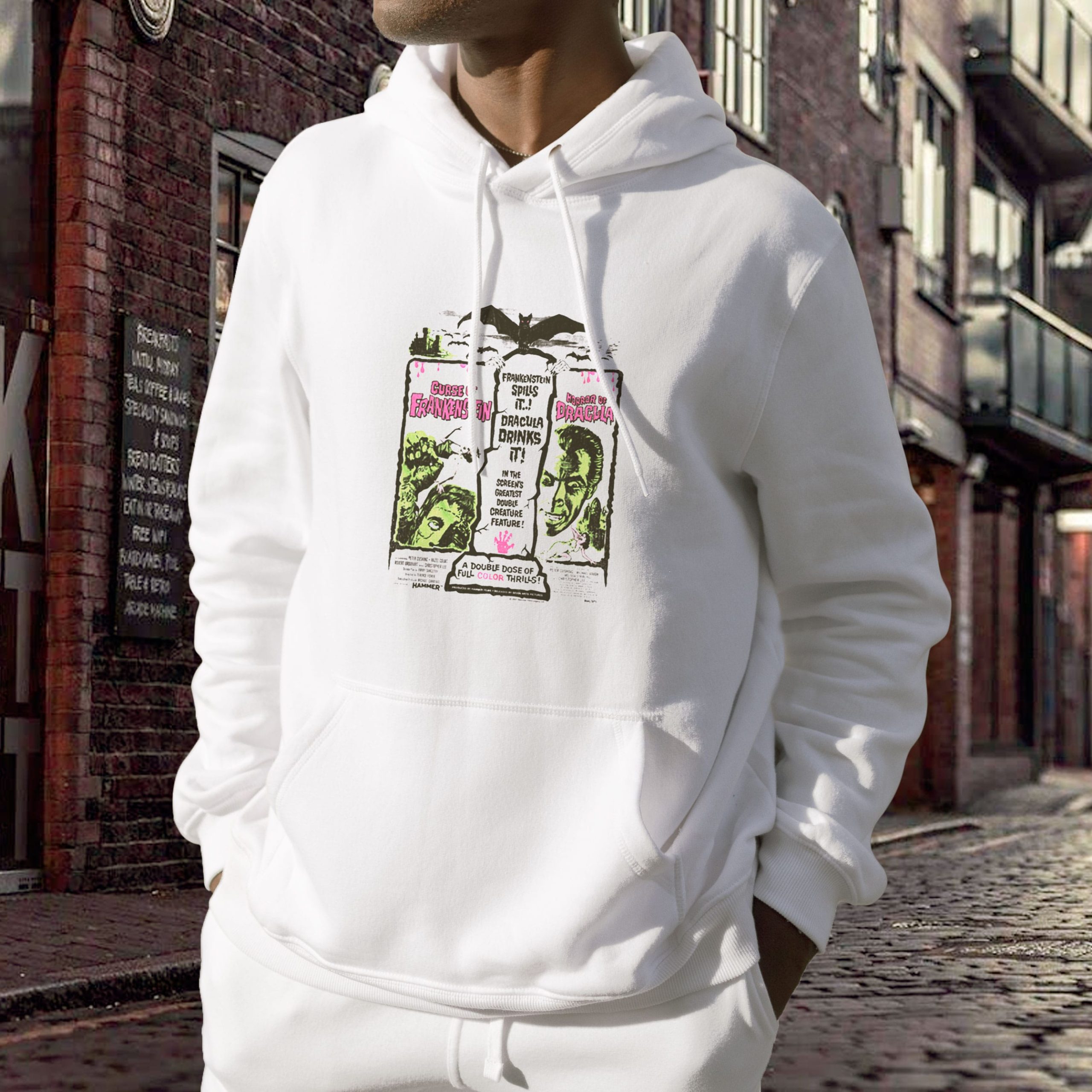 Curse of Frankenstein Hammer Horror Trendy Hoodie Curse of Frankenstein Hammer Horror Trendy Hoodie
