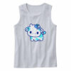 Cute Blueberry Cow Japan Style Cute Tank Top
