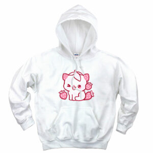 Cute Strawberry Cat Cute Hoodie