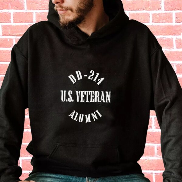 DD 214 Alumni US Veteran Old Hoodie Veterans Day