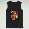 Dabbing Santa With Face Mask Handwashing Graphic Tank Top