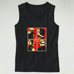 Dabbing Santa With Face Mask Handwashing Graphic Tank Top