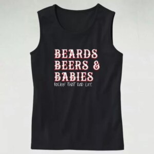 Dad Life Beards Beers And Babies Dad Gym Tank Top 4