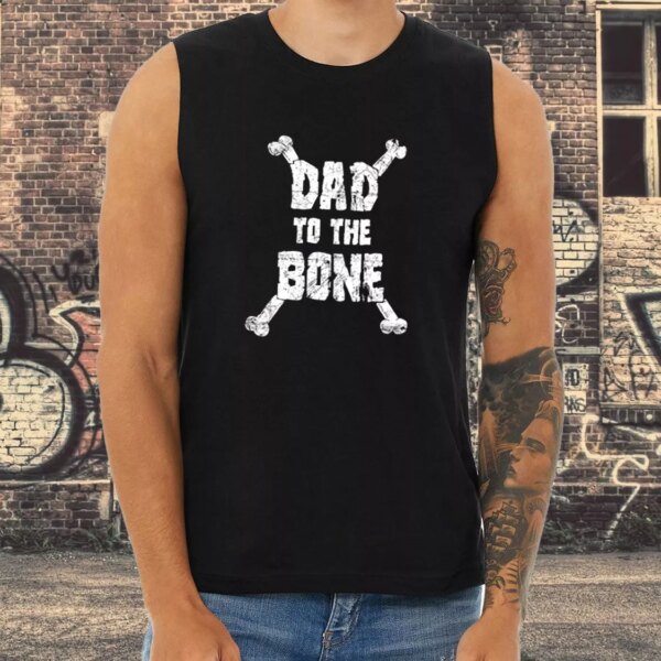 Dad To The Bone Dad Gym Tank Top
