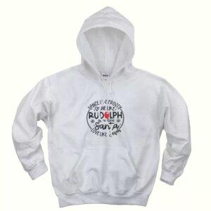 Dance Like Frosty Shine Like Rudolph Give Like Santa Ugly Christmas Hoodie 4