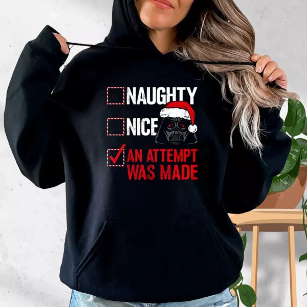 Darth Vader Naughty or Nice Checklist Hoodie Xmas Outfits