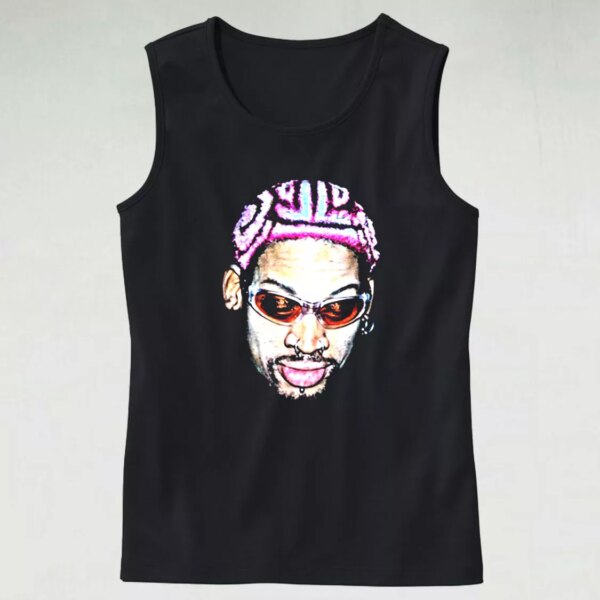 Dennis Rodman Rapper New Hair Aesthetic Tank top