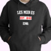 Des Moines Est 1843 Iowa Vintage Hoodie