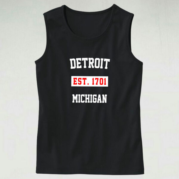 Detroit Est 1701 Michigan Tank Top
