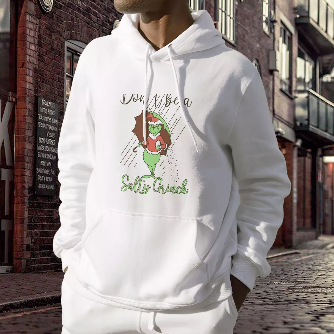 Don't Be A Salty Grinch Thanksgiving Hoodie Don't Be A Salty Grinch Thanksgiving Hoodie