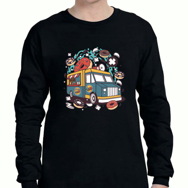 Donut Van Funny Long Sleeve T shirt