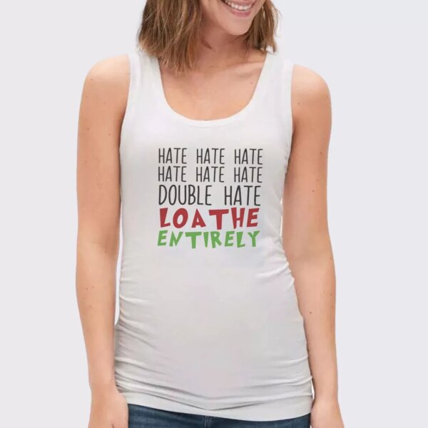 Double Hate Loa The Entirely Gym Christmas Tank Top