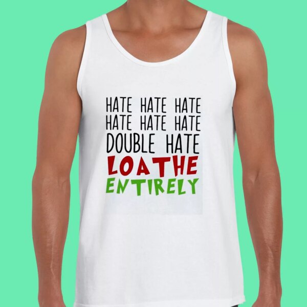 Double Hate Loa The Entirely Gym Christmas Tank Top