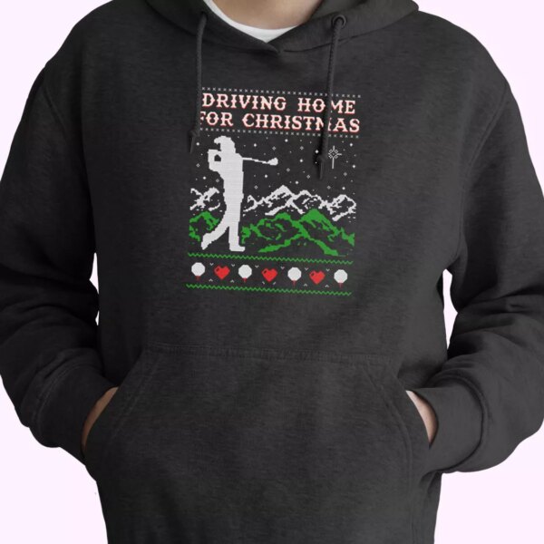 Driving Home For Christmas Golf Hoodie Xmas Outfits