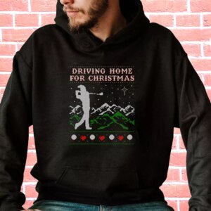 Driving Home For Christmas Golf Hoodie Xmas Outfits