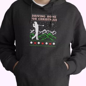 Driving Home For Christmas Golf Hoodie Xmas Outfits 4