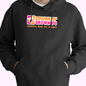 Drunkin Grownups Whiskey Funny Hoodie Streetwear