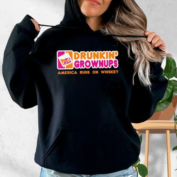 Drunkin Grownups Whiskey Funny Hoodie Streetwear
