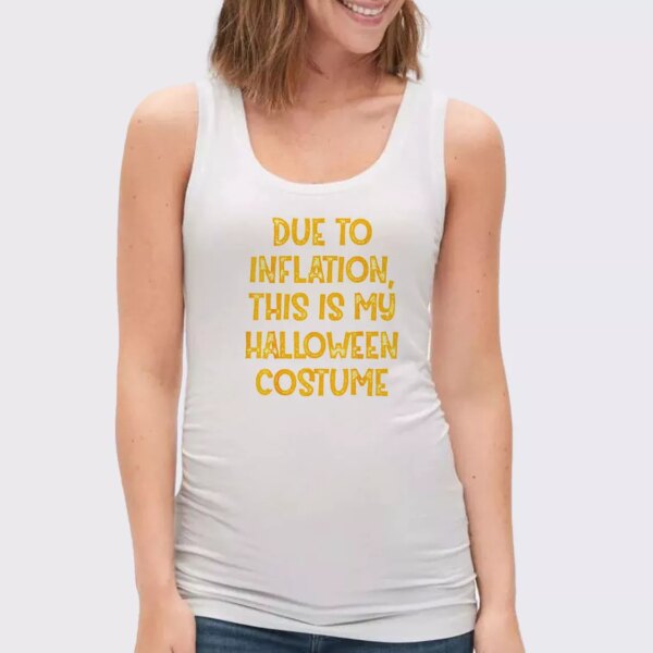 Due Inflation This My Halloween Costume Summer Tank Top