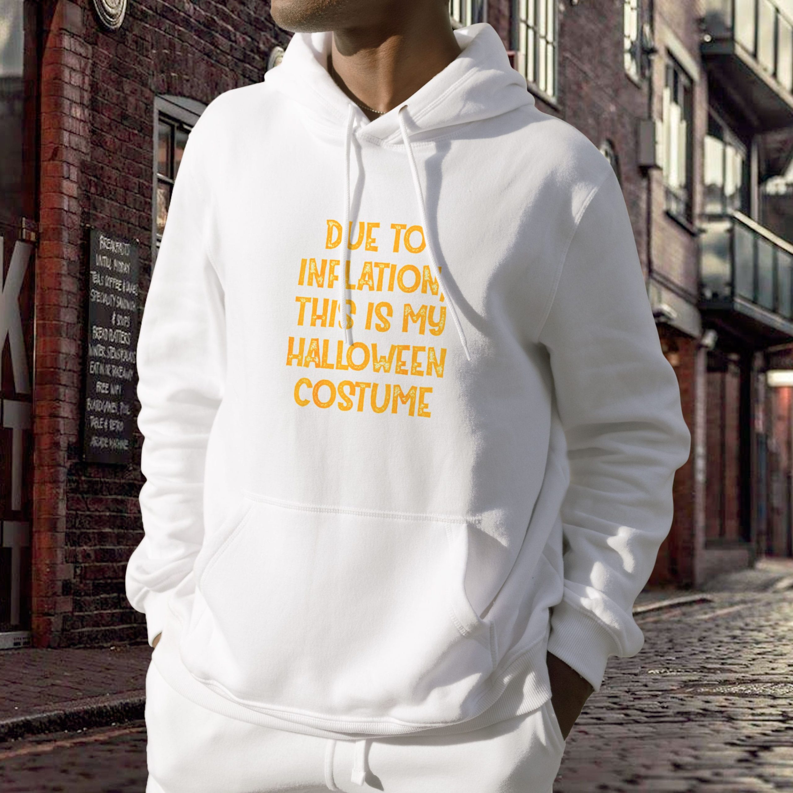 Due Inflation This My Halloween Costume Trendy Hoodie Due Inflation This My Halloween Costume Trendy Hoodie
