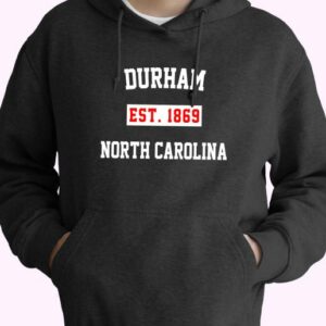 Durham Est 1869 North Carolina Vintage Hoodie 4