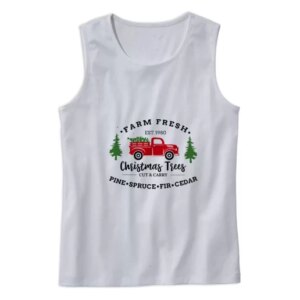 Farm Fresh Christmas Trees Truck Gym Christmas Tank Top 4