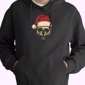 Father Christmas Santa Skull Hoodie Xmas Outfits