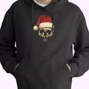 Father Christmas Santa Skull Hoodie Xmas Outfits 4