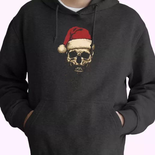 Father Christmas Santa Skull Hoodie Xmas Outfits Father Christmas Santa Skull Hoodie Xmas Outfits
