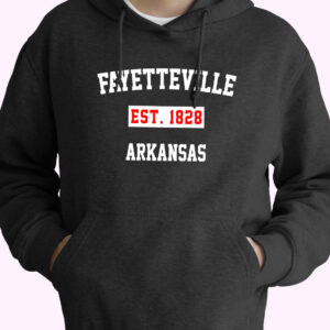 Fayetteville Est 1828 Arkansas Vintage Hoodie