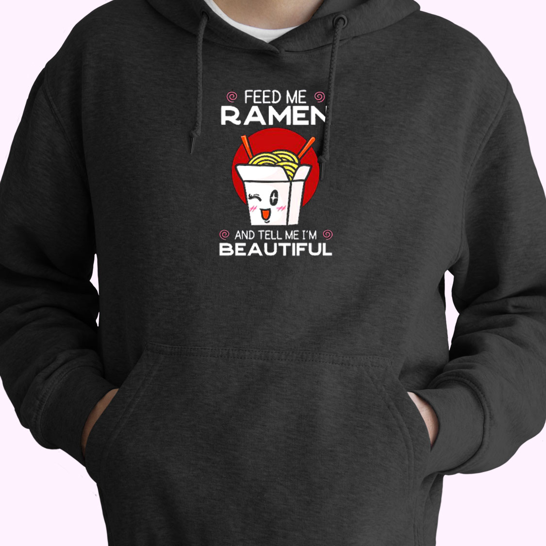 Feed Me Ramen Japanese Essential Hoodie Feed Me Ramen Japanese Essential Hoodie