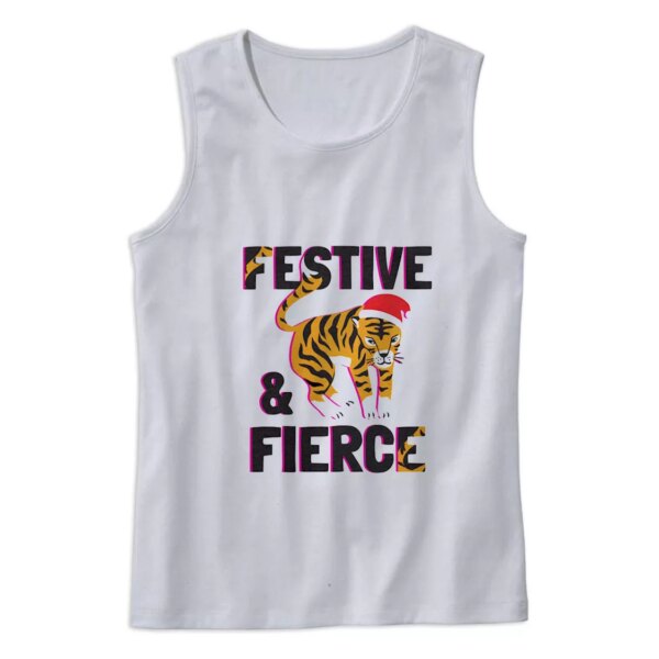 Festive And Fierce Gym Christmas Tank Top