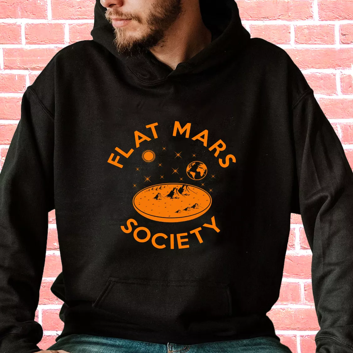 Flat Mars Society 90s Retro Classic Hoodie Streetwear Flat Mars Society 90s Retro Classic Hoodie Streetwear