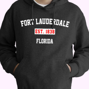 Fort Lauderdale Est 1838 Florida Vintage Hoodie