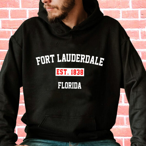 Fort Lauderdale Est 1838 Florida Vintage Hoodie