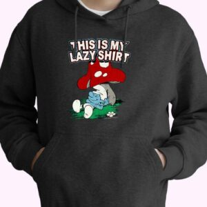 Freeze The Smurfs This Is My Lazy 90s Style 70s Basic Hoodie